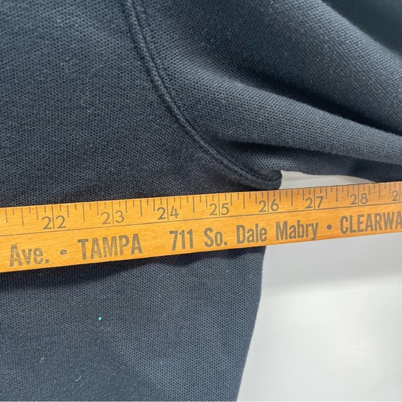 LL Bean Shirt Mens XXL Tall Black Long Sleeve Polo Pullover 1/4 Button Soft - Picture 6 of 7